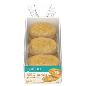 Glutino English Muffins Gluten Free Original 6/16.9 OZ [UNFI #782615] [ebt]