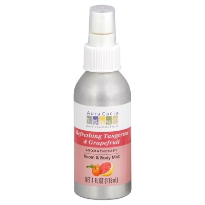 Aura Cacia Aromatherapy Mist Room & Body Refreshing Tangerine & Grapefruit 1/4 OZ [UNFI-CARLISLE #455493]
