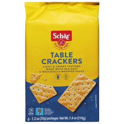 Schar Table Crackers Gluten-Free 5/7.4 OZ [UNFI #2445989] [ebt]