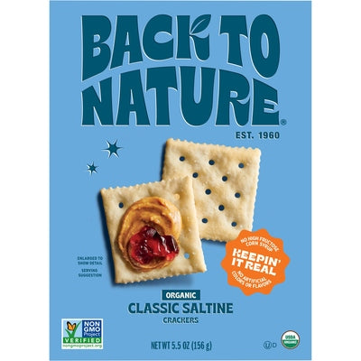 Back To Nature Crackers Organic Classic Saltine 6/5.5 OZ [UNFI #03141801] [ebt]