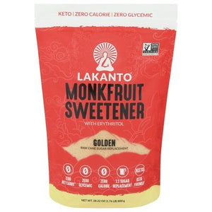 Lakanto Monkfruit Sweetener With Erythritol Golden 8/28.22 OZ [UNFI #1742832] [ebt]