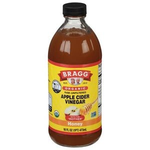 Bragg Apple Cider Vinegar Organic Honey 12/16 OZ [UNFI #2566784] [ebt]
