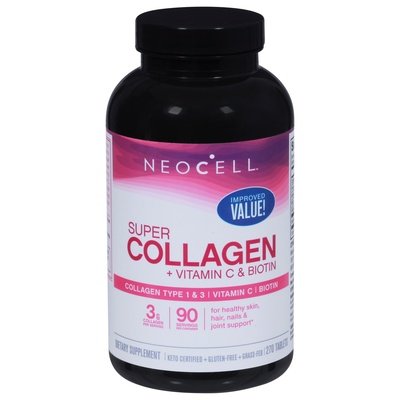 Neocell Corporation Super Collagen + Vitamin C & Biotin Tablets 1/270 CT [UNFI-CARLISLE #2876118]