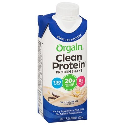 Orgain Protein Shake Vanilla Bean Flavor 12/11 OZ [UNFI #1821354] [ebt]