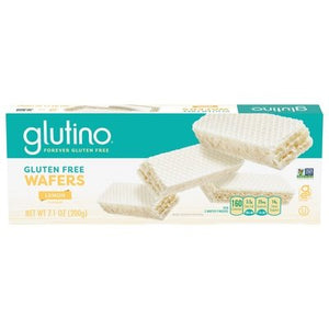 Glutino Wafers Gluten Free Lemon Flavored 12/7.10 OZ [UNFI #726612] [ebt]