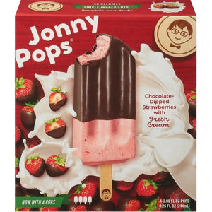 Jonny Pops Ice Pops Chocolate-Dipped Strawberries 6/8.25 OZ [UNFI #02800852] [ebt]