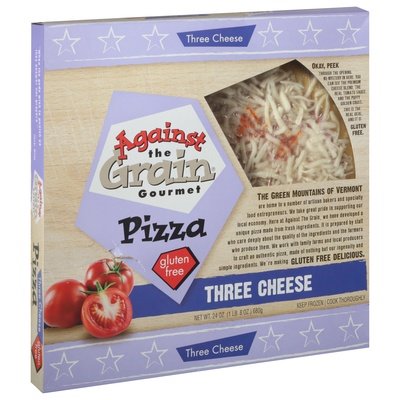 Against The Grain Gourmet Pizza Three Cheese 6/24 OZ [UNFI #402255] [ebt]