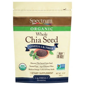 Spectrum Essentials Chia Seed Organic Whole 1/12 OZ [UNFI-CARLISLE #2093524] [ebt]