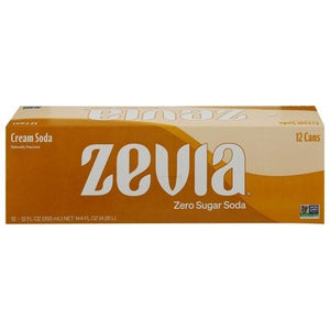 Zevia Soda Cream Zero Sugar 2/12/12 Z [UNFI #2892156] [ebt] D