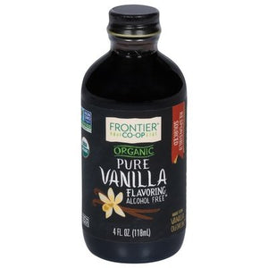 Frontier Nat Prod Co-Op Vanilla Flavoring Organic Pure 1/4 OZ [UNFI-CARLISLE #1528280] [ebt]