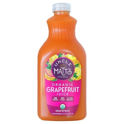 Uncle Matts Juice Organic Grapefruit 6/52 OZ [UNFI #2344596] [ebt]