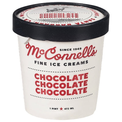 Mcconnells Ice Cream Chocolate Chocolate Chocolate 8/1 PINT [UNFI #02632149] [ebt]