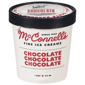 Mcconnells Ice Cream Chocolate Chocolate Chocolate 8/1 PINT [UNFI #02632149] [ebt]