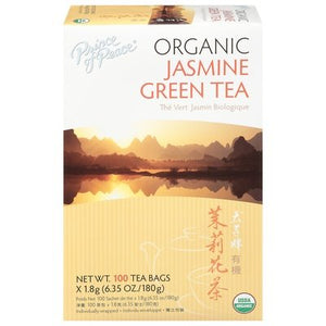 Prince Of Peace Jasmine Green Tea Organic Tea Bags 1/100 BAG [UNFI-CARLISLE #2994903] [ebt]