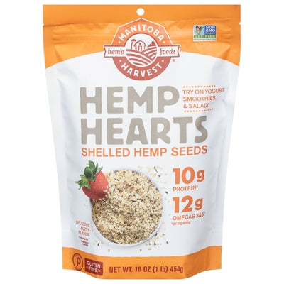 Manitoba Harvest Hemp Seeds Shelled Nutty Flavor 1/16 OZ [UNFI-CARLISLE #1042092] [ebt]