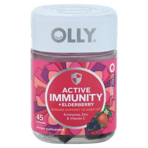 Olly Active Immunity + Elderberry Gummies Berry Brave 3/45 CT [UNFI-CARLISLE #2999936]