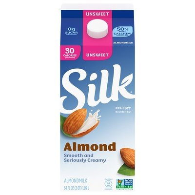 Silk Almondmilk Unsweet 6/64 OZ [UNFI #739904] [ebt]
