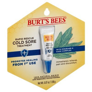 Burts Bees Cold Sore Treatment Rapid Rescue 3/.07 OZ [UNFI-CARLISLE #2845907]