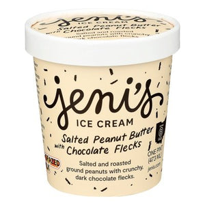 Jenis Ice Cream Salted Peanut Butter With Chocolate Flecks 8/16 OZ [UNFI #1826254] [ebt]