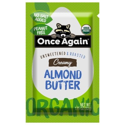 Once Again Almond Butter Creamy Unsweetened & Roasted 10/1.15 OZ [UNFI #1706704] [ebt]