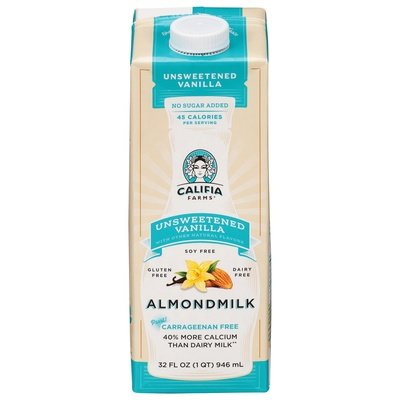 Califia Farms Almondmilk Unsweetened Vanilla 6/32 OZ [UNFI #2547537] [ebt]