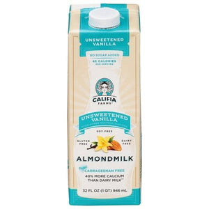 Califia Farms Almondmilk Unsweetened Vanilla 6/32 OZ [UNFI #2547537] [ebt]