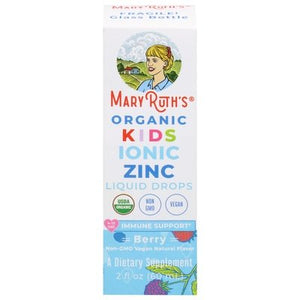 Mary Ruths Ionic Zinc Organic Kids Liquid Drops Berry 1/2 OZ [UNFI-CARLISLE #2701795]