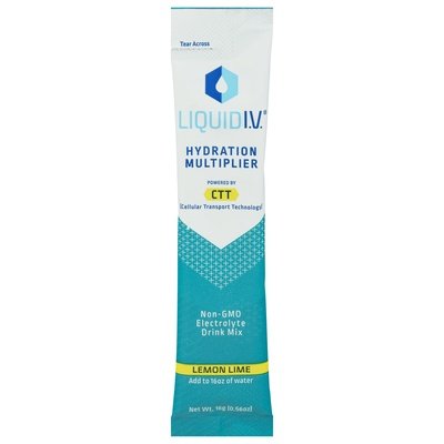 Liquid I V Electrolyte Drink Mix Lemon Lime 8/.56 OZ [UNFI #1860121] [ebt]