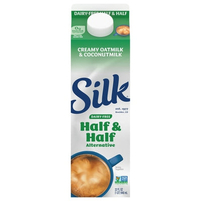 Silk Half & Half Alternative Creamy Oatmilk & Coconutmilk 12/32 OZ [UNFI #2503217] [ebt]