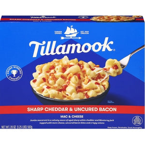 Tillamook Mac & Cheese Sharp Cheddar & Uncured Bacon 8/20 OZ [UNFI #03110418] [ebt]