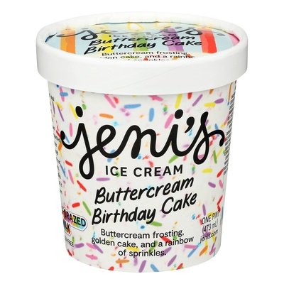 Jenis Ice Cream Buttercream Birthday Cake 8/16 OZ [UNFI #2693265] [ebt]