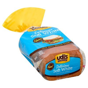 Udis Gluten Free Bread Sandwich Delicious Soft White 8/12 OZ [UNFI #183913] [ebt]