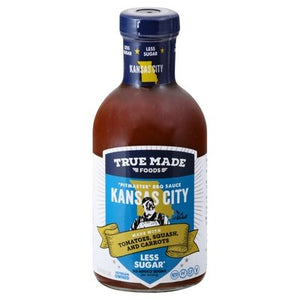 True Made Foods Bbq Sauce Less Sugar Kansas City 6/18 OZ [UNFI #2069235] [ebt]