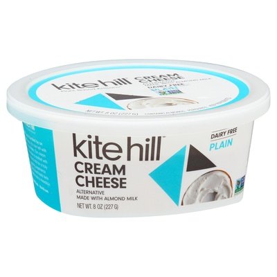 Kite Hill Cream Cheese Dairy Free Plain 6/8 OZ [UNFI #1642776] [ebt]