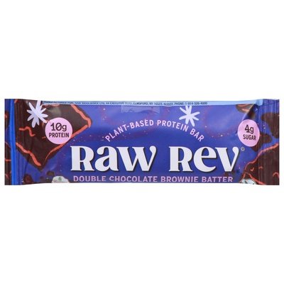 Raw Revolution Protein Bar Double Chocolate Brownie Batter 12/1.6 OZ [UNFI-CARLISLE #2146397] [ebt]