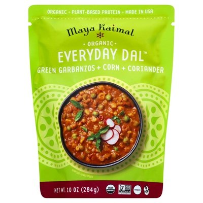 Maya Kaimal Everyday Dal Organic Green Garbanzos + Corn + Coriander 6/10 OZ [UNFI #2202968] [ebt]