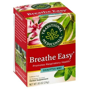 Traditional Medicinals Herbal Supplement Breathe Easy Eucalyptus Mint Tea Bags 6/16 BAG [UNFI #649004] [ebt]