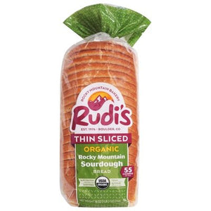 Rudis Rocky Mountain Bakery Bread Organic Rocky Mountain Sourdough Thin Sliced 8/18 OZ [UNFI #2686657] [ebt]