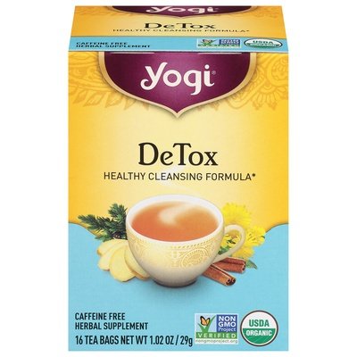 Yogi Herbal Supplement Caffeine Free Detox Tea Bags 6/16 Bag [UNFI #0355057] [ebt]