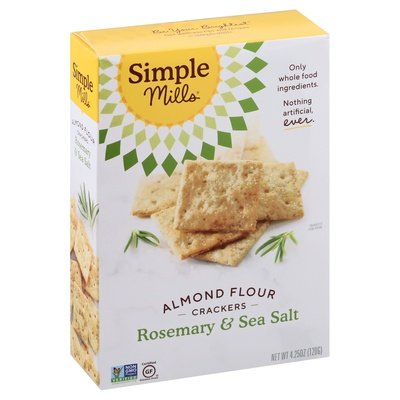 Simple Mills Crackers Almond Flour Rosemary & Sea Salt 6/4.25 OZ [UNFI #1827260] [ebt]