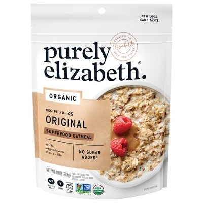 Purely Elizabeth Superfood Oatmeal Organic Original 6/10 OZ [UNFI #1277540] [ebt]