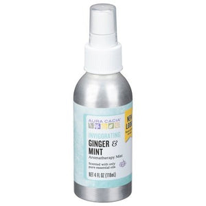 Aura Cacia Aromatherapy Mist Invigorating Ginger & Mint 1/4 OZ [UNFI-CARLISLE #455410]