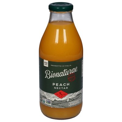 Bionaturae Peach Nectar Organic 6/25.4 OZ [UNFI #0902460] [ebt]