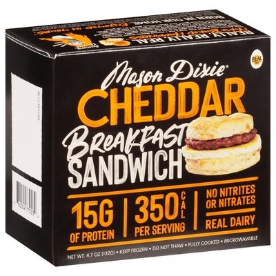 Mason Dixie Breakfast Sandwich Cheddar 10/4.7 OZ [UNFI #2715225] [ebt]