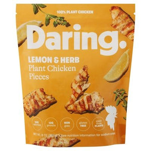 Daring Plant Chicken Pieces Lemon & Herb 6/8 OZ [UNFI #2742336] [ebt]