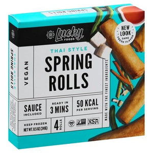 Lucky Spring Rolls Vegan Thai Style 8/8.5 OZ [UNFI #1627249] [ebt]