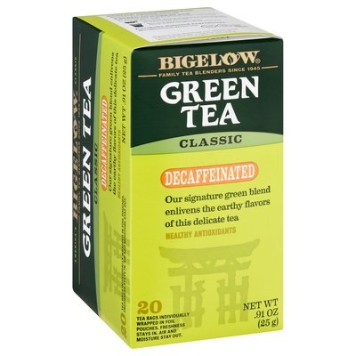 Bigelow Green Tea Classic Decaffeinated Bags 6/20 BAG [UNFI #592956] [ebt]