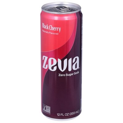 Zevia Soda Zero Sugar Black Cherry 12/12 OZ [UNFI #2819274] [ebt] D