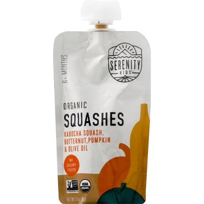 Serenity Kids Squashes Organic 6/3.5 OZ [UNFI-CARLISLE #2367308] [ebt]