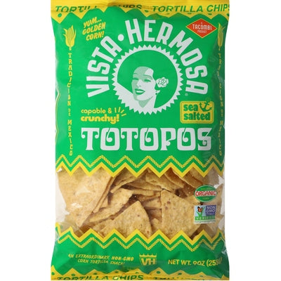 Vista Hermosa Tortilla Chips Capable & Crunchy Sea Salted 9/9 OZ [UNFI #03149614] [ebt]